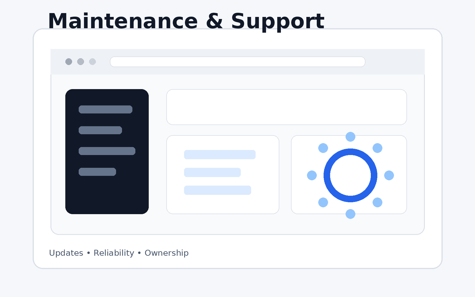 Maintenance & Technical Support